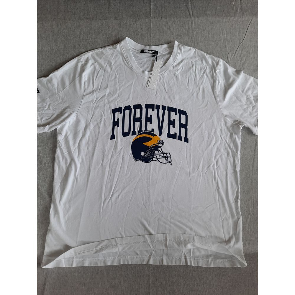 Brady Men 2XL‎ Forever Art Logo 2XL Active Tee Shirt Short Sleeve White Cotton